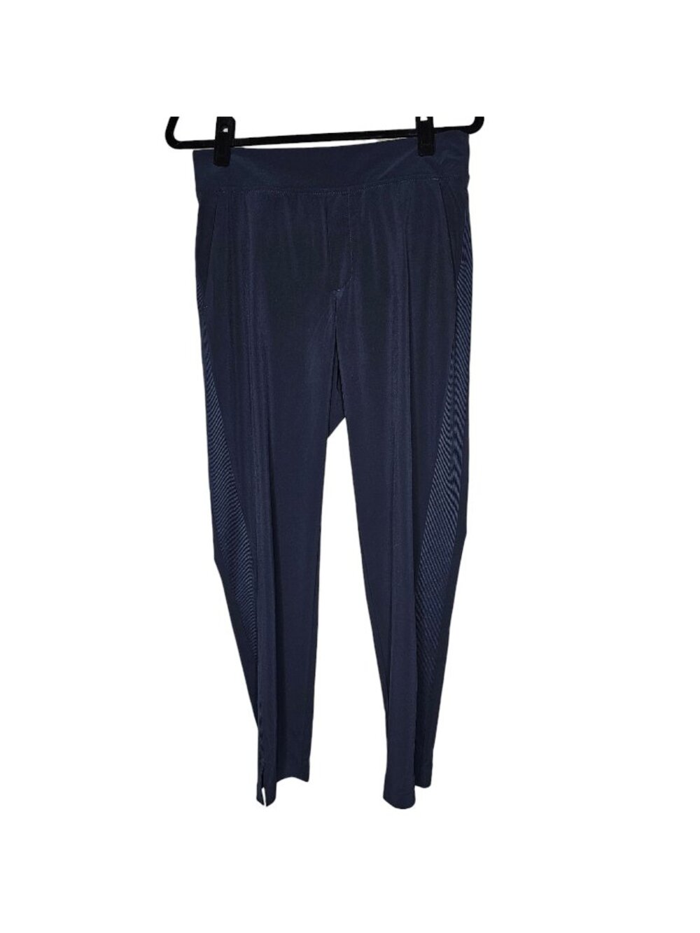 Athleta Size 4 Navy Blue Brooklyn Ankle Pants Office Travel Pockets Lightweight